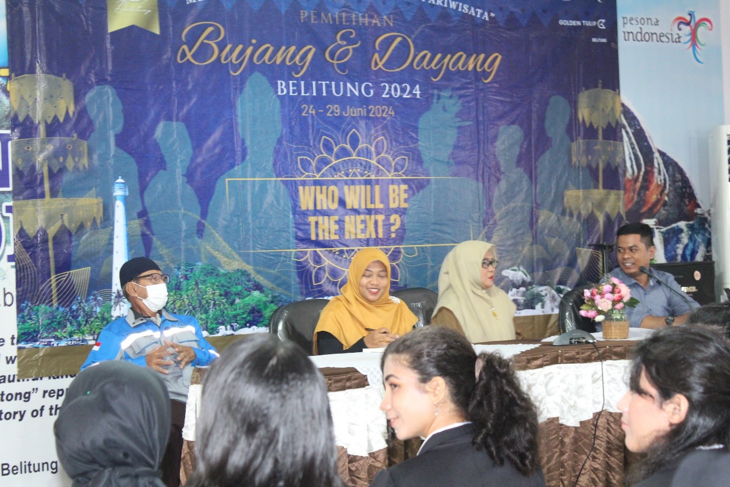 Seleksi Bujang Dayang Kabupaten Belitung 2024 Hari Pertama : Antusiasme 56 Peserta