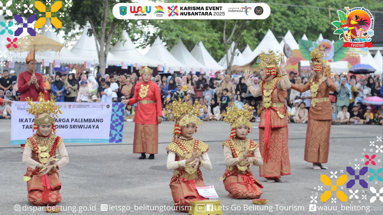HARI KEDUA PESONA BELITUNG BEACH FESTIVAL 2025 : PARADE BUDAYA SATUKAN WARA-WARNI TRADISI NUSANTARA